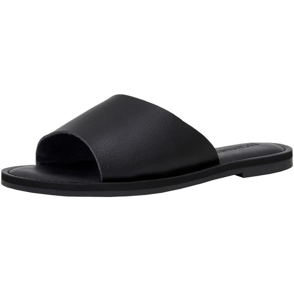 RUBI Black Slide Sandals - Picture 1 of 6